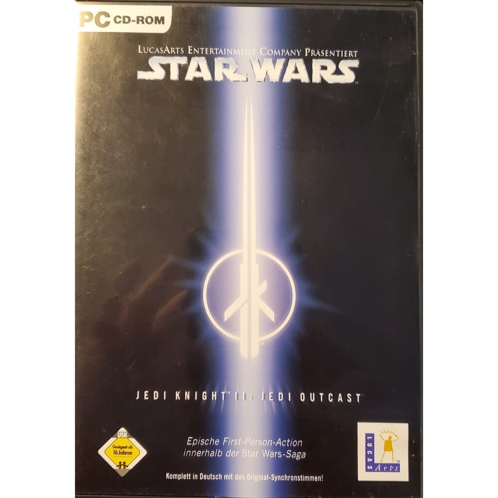 Star Wars JEDI KNIGHT II 2 JEDI OUTCAST Lucasarts Windows PC Game DE Germany
